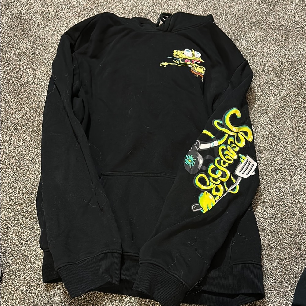 Black Graphic Men's Sweater